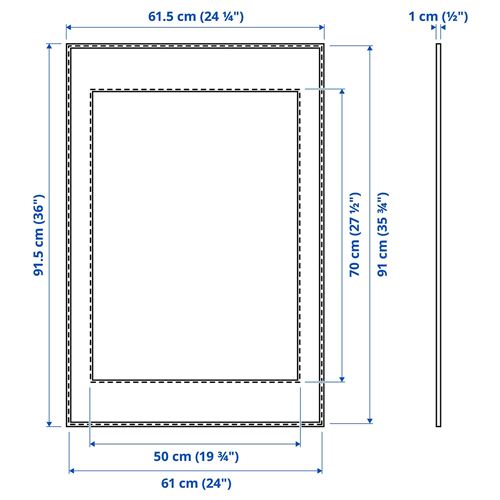 IKEA - LOMVIKEN, black frame, black, 61x91 cm