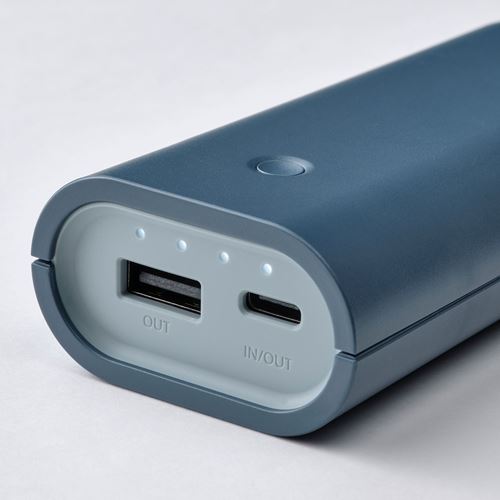 IKEA - VARMFRONT, powerbank, blue, 5200 mAh