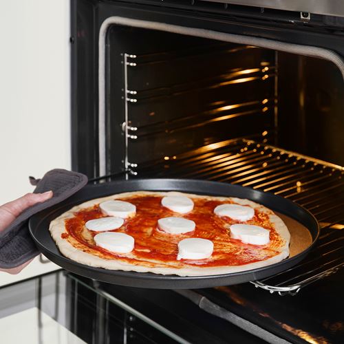 IKEA - MANTAGG, pizza tepsisi, yapışmaz kaplama-koyu gri, 37 cm