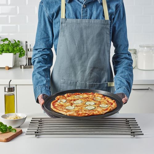 IKEA - MANTAGG, pizza tepsisi, yapışmaz kaplama-koyu gri, 37 cm