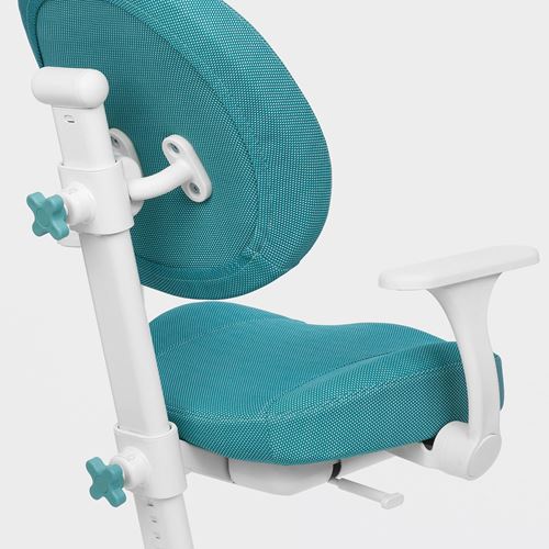 IKEA - GUNRIK, child's desk chair, turquoise