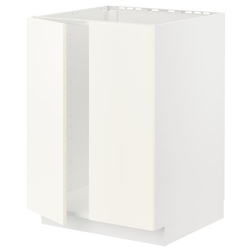 IKEA - METOD, sink cabinet, VALLSTENA white, 60x60 cm