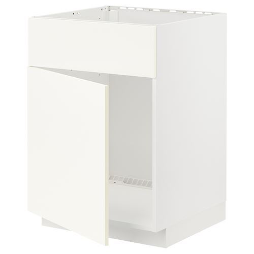 IKEA - METOD, sink cabinet, VALLSTENA white, 60x60 cm