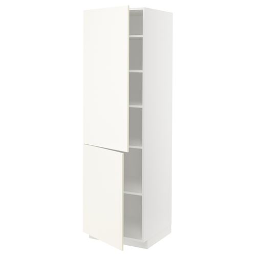 IKEA - METOD, kitchen high cabinet, VALLSTENA white, 60x60x200 cm