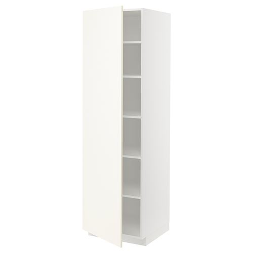 IKEA - METOD, kitchen high cabinet, VALLSTENA white, 60x60x200 cm