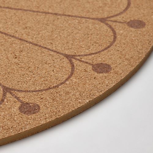 IKEA - SVARTVIDE, place mat, cork, 35 cm