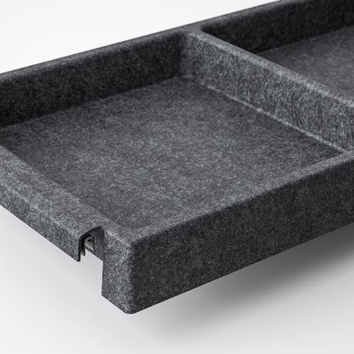 IKEA - IVAR, shelf, dark grey-felt, 83x30 cm