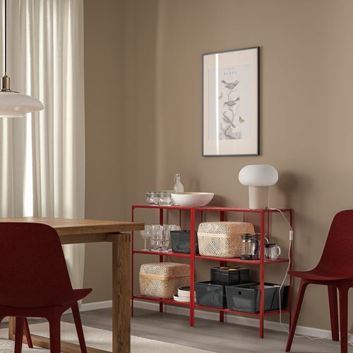BAGGEBO kırmızı 60x30x80 cm açık raf ünitesi - 20534167 | IKEA
