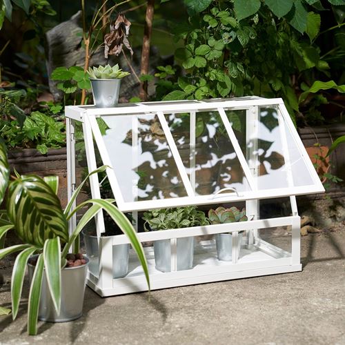 IKEA - AKERBAR, decoration greenhouse, white, 45x22x35 cm