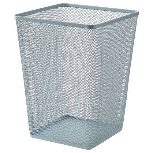 IKEA - DRÖNJÖNS, wastepaper basket, light grey-blue, 35x26x26 cm