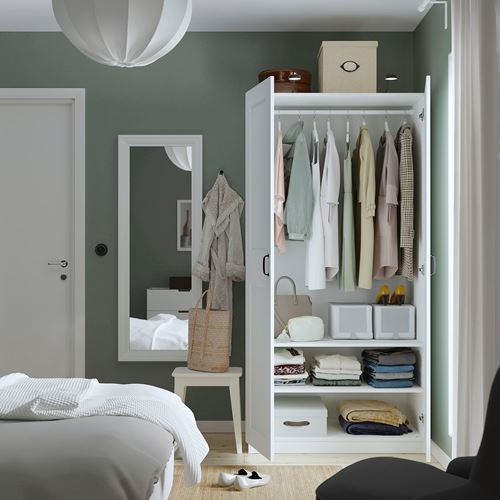 IKEA - PAX/GRIMO, PAX gardırop, beyaz, 100x60x201 cm