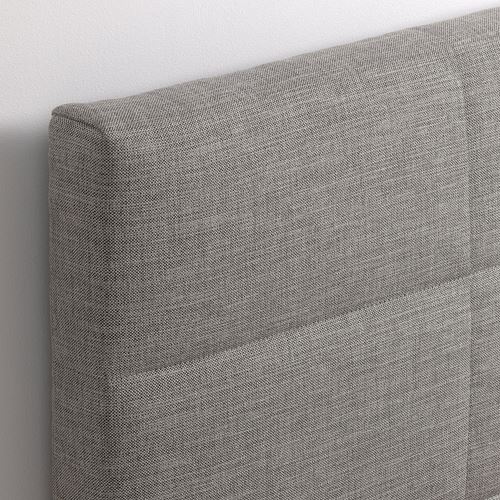 IKEA - SKARVLO, double bed base, grey, 140x200 cm