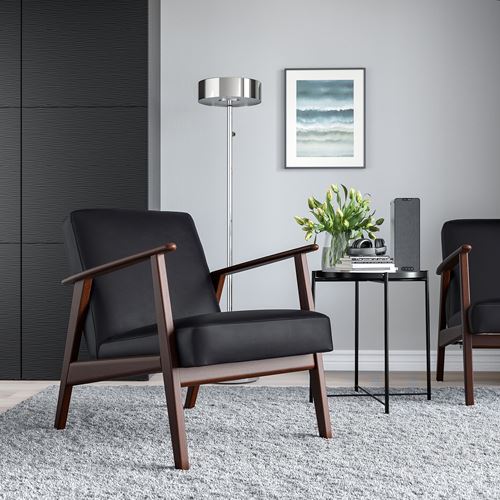 IKEA - EKENASET, armchair, jonsbyn black