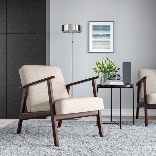 IKEA - EKENASET, armchair, kilanda light beige