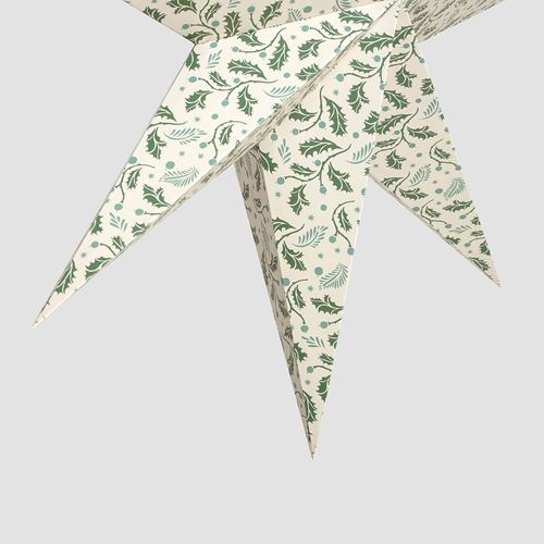 IKEA - STRALA, lamp shade, green/white, 70 cm