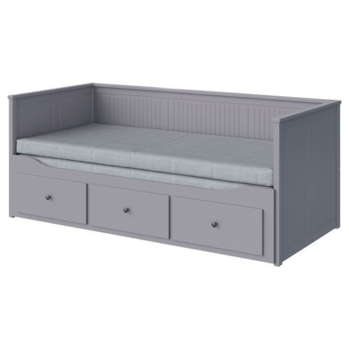 IKEA - HEMNES/AGOTNES, day-bed, grey, 80x200 cm