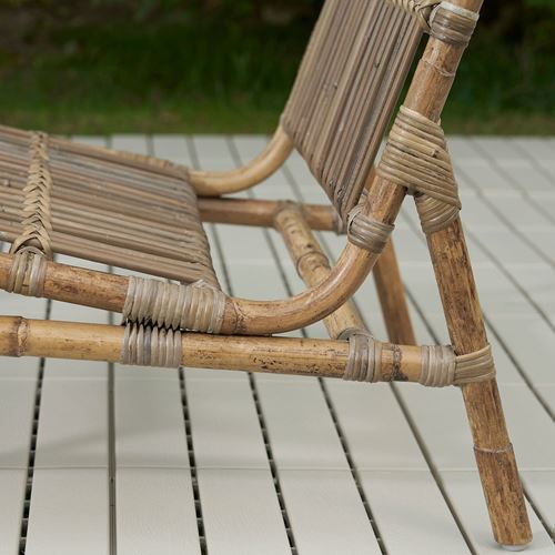 IKEA - TVARÖ, garden armchair, brown