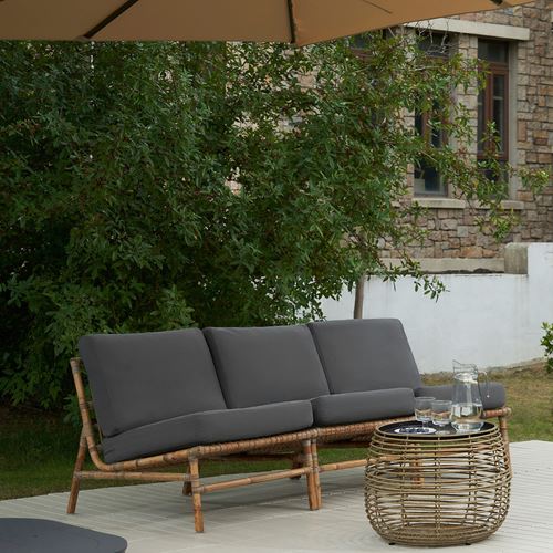 IKEA - TVARÖ, 3-seat garden sofa, brown