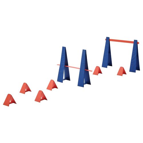 IKEA - SKRATTMAS, obstacle course, blue/red