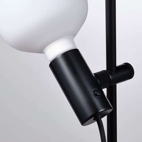 IKEA - HARSLINGA/TRADFRI, floor lamp, black