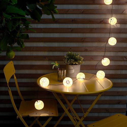 IKEA - SOMMARLANKE, lighting chain, yellow