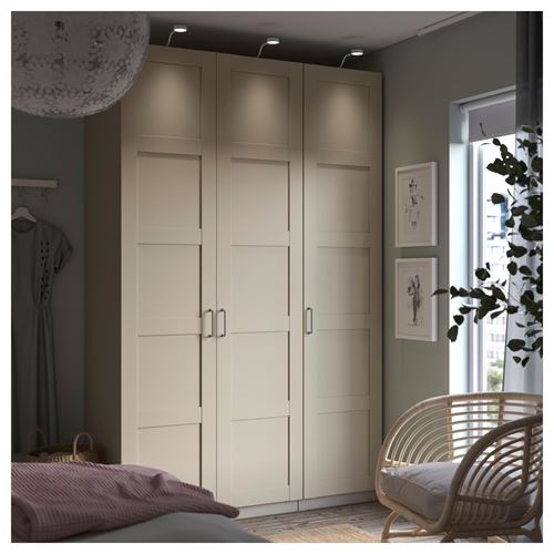 IKEA - BERGSBO, wardrobe door, beige, 50x229 cm