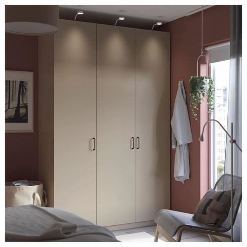 IKEA - FORSAND, door, beige, 50x229 cm