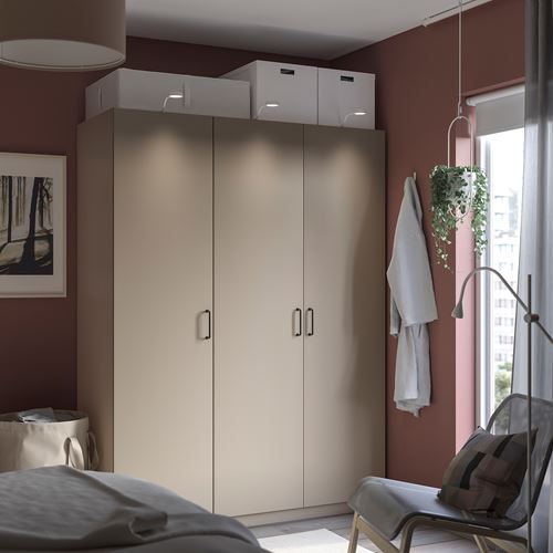 IKEA - PAX/FORSAND, PAX wardrobe, beige, 150x60x201 cm