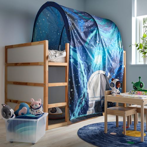 IKEA - AFTONSPARV, kids rug, blue, 133 cm