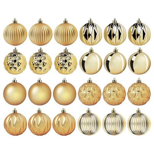 IKEA - VINTERFINT, tree ornament, golden colour, 8 cm