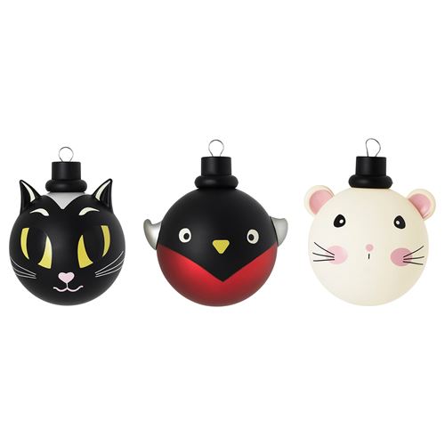 IKEA - VINTERFINT, tree ornament, animal-multicolour