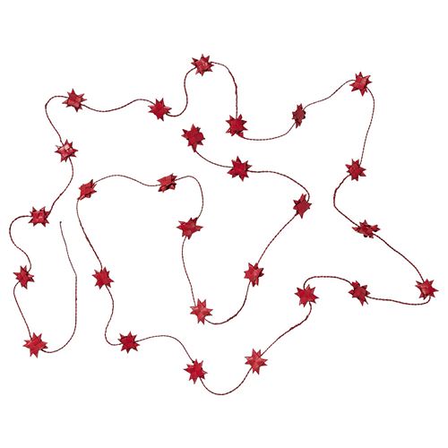 IKEA - VINTERFINT, wreath, red, 5 m