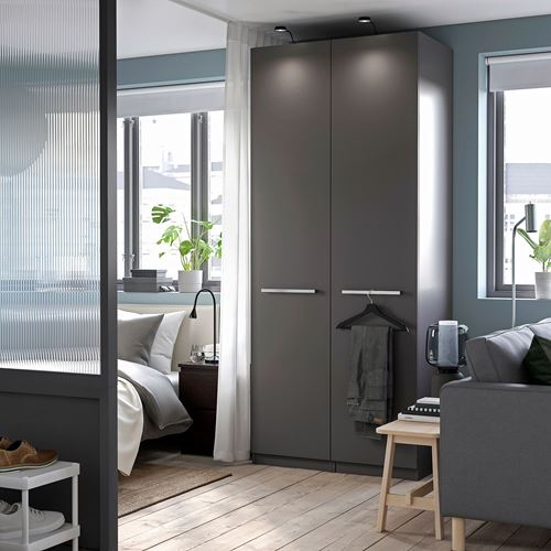 IKEA - FORSAND, door, dark grey, 50x229 cm