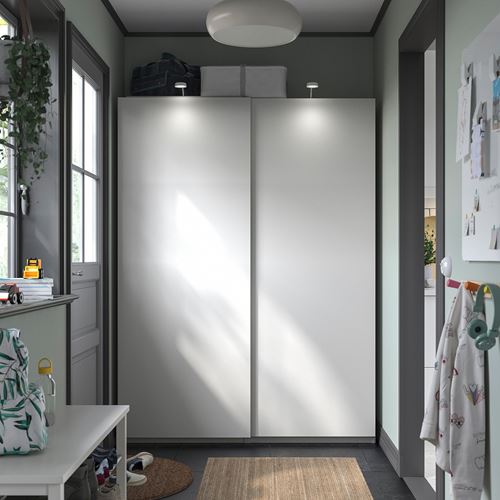 IKEA - PAX/HASVIK, PAX sliding door wardrobe, white, 150x44x201 cm