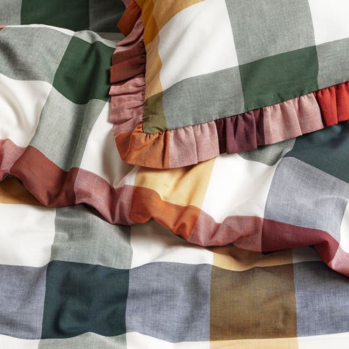 IKEA - ALHANGEMAL, double quilt cover and 2 pillowcases, multicolour, 240x220/50x60 cm