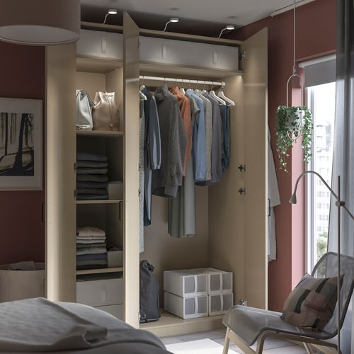 IKEA - PAX/FORSAND, PAX wardrobe, beige, 150x60x236 cm