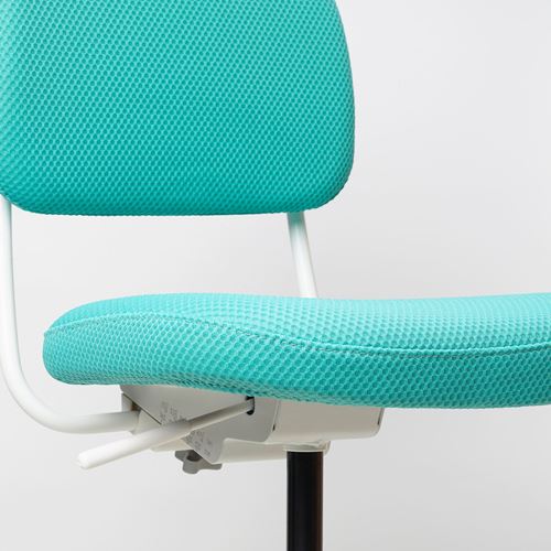 IKEA - VIMUND, child's desk chair, turquoise