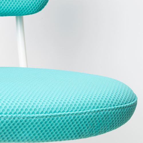 IKEA - VIMUND, child's desk chair, turquoise