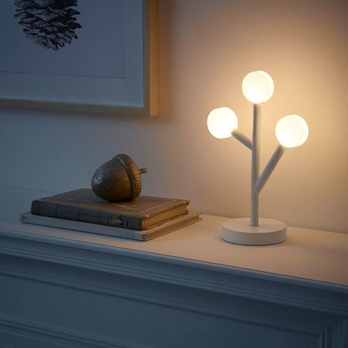 IKEA - STRALA, masa lambası, beyaz, 27 cm