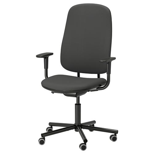 IKEA - SMÖRKULL, office chair, Grasnas dark grey