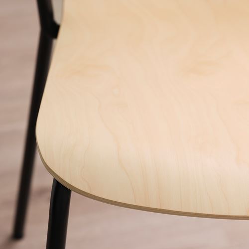 IKEA - LAKTARE, office chair, birch/black