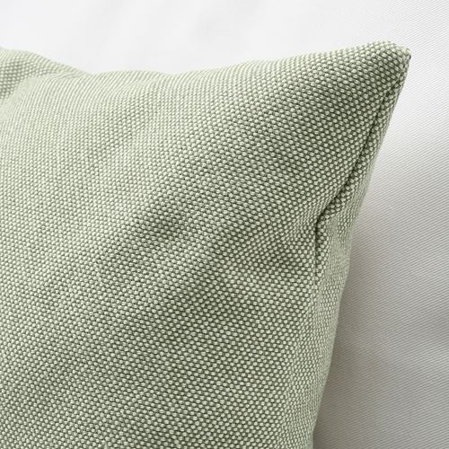 IKEA - SANDTRAV, lace pillow, green/white, 45x45 cm