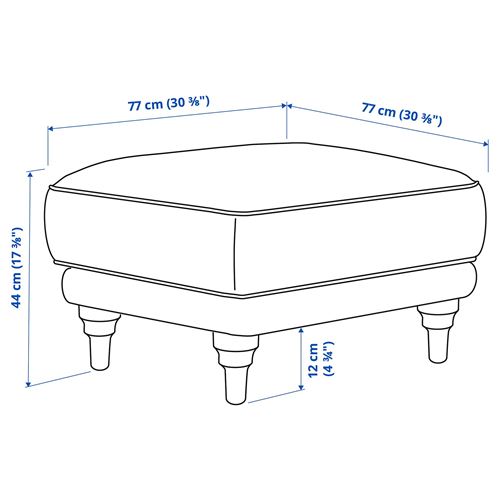 IKEA - ESSEBODA, pouffe, TALLMYRA blue