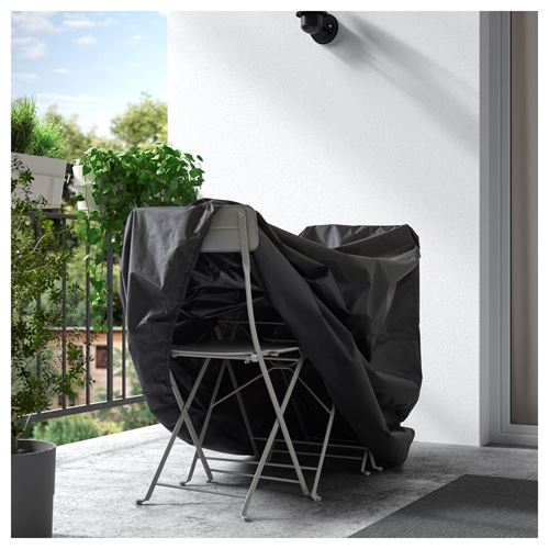 IKEA - TOSTERÖ, storage bag for outdoor furniture, black, 120x65 cm