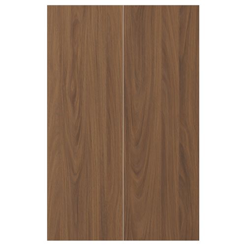 IKEA - TISTORP, door, brown walnut effect, 25x80 cm