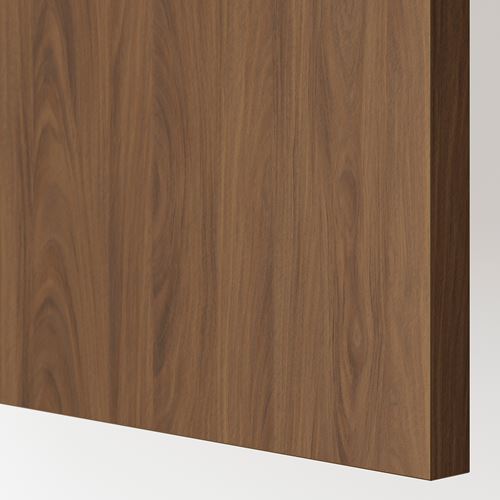 IKEA - TISTORP, door, brown walnut effect, 25x80 cm