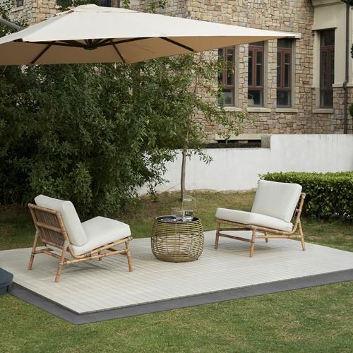 IKEA - TVARÖ/FALSKAR, bahçe oturma grubu, kahverengi