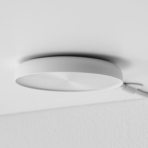 IKEA - STRIMSAV, spotlight with LED, white, 6x1 cm