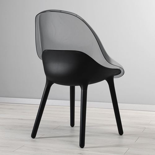 IKEA - BALTSAR, plastic chair, black