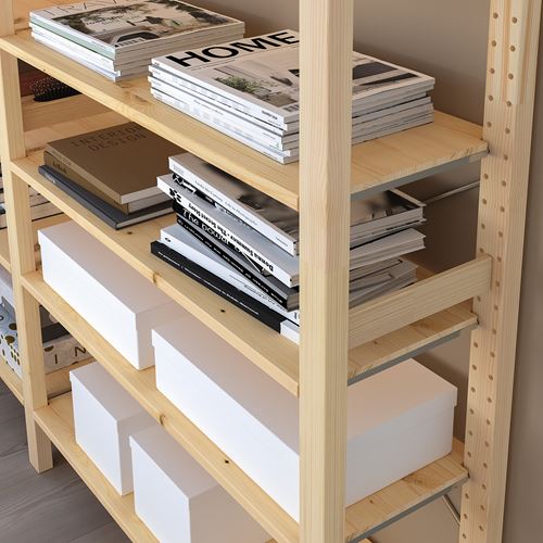 IKEA - IVAR, shelving unit, pine, 259x30x179 cm